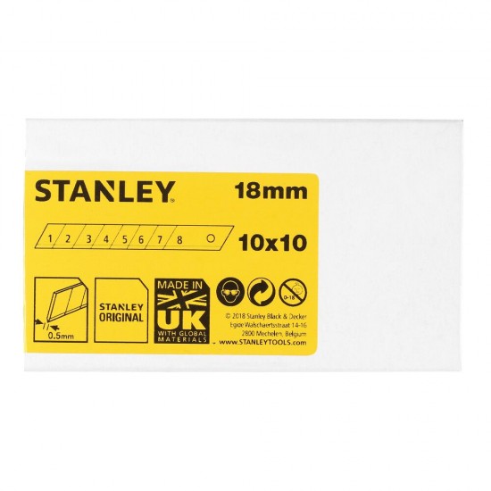  Stanley Tördelhető penge 18mm 100db (1-11-301) - szerszamdiler.hu