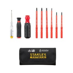 Stanley FatMax VDE Multi-bit szigetelt Csavarhúzó készlet 10 részes (FMHT66426-0)