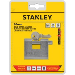 Stanley Páncélozott tömör sárgaréz lakat 60mm (S742-022)