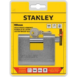 Stanley Páncélozott tömör sárgaréz lakat 90mm (S742-024)