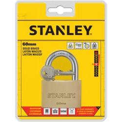 Stanley Sárgaréz lakat, normál kengyellel 60mm (S742-033)