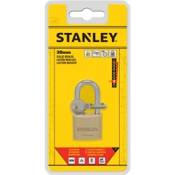 Stanley Sárgaréz lakat, hosszított kengyellel 30mm (S742-042)