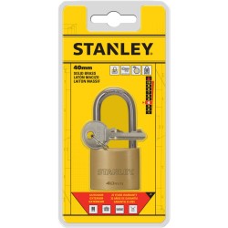 Stanley Sárgaréz lakat, hosszított kengyellel 40mm (S742-043)