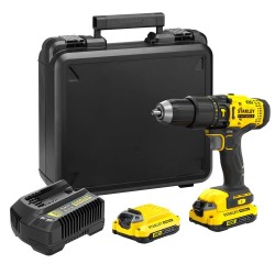 Stanley FatMax 18 volt-os v20 akkumulátoros ütvefúró/csavarozó (SFMCD711C2K)