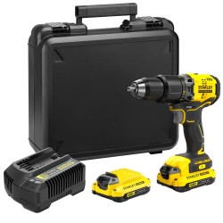 Stanley FatMax 18 volt-os v20 akkumulátoros ütvefúró/csavarozó kefe nélküli (SFMCD715C2K)