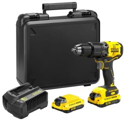 Stanley FatMax 18 volt-os v20 akkumulátoros ütvefúró/csavarozó kefe nélküli (SFMCD715D2K)