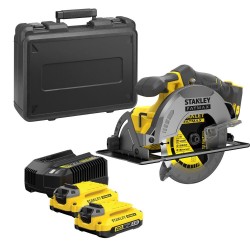 Stanley FatMax 18 volt-os V20 akkumulátoros körfűrész, kefe nélküli (SFMCS550M2K)