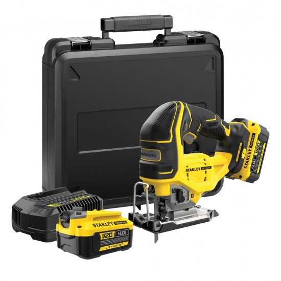  Stanley FatMax 18 volt-os V20 akkumulátoros dekopírfűrész kefe nélküli (SFMCS650M2K) - szerszamdiler.hu