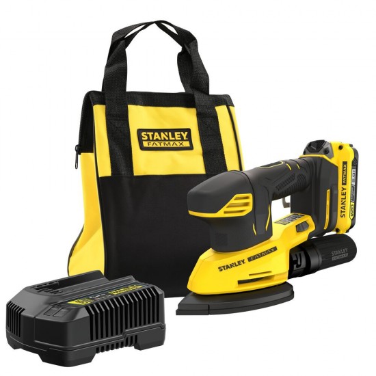  Stanley FatMax 18 volt-os V20 akkumulátoros delta csiszoló 1x2ah (SFMCW221D1S).jpg - szerszamdiler.hu