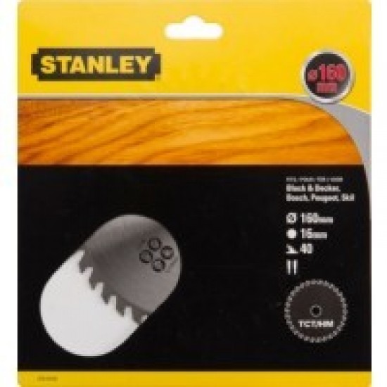  Stanley Körfűrészlap TCT 160×16mm 40T (STA13105) - szerszamdiler.hu