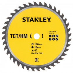 Stanley Körfűrészlap TCT 190×16mm 40T (STA13145)