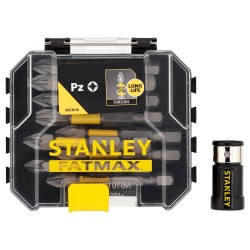 Stanley FATMAX Impact 10 részes 50mm torsion pz bit készlet + mágneses csavarrögzítő (STA88565)